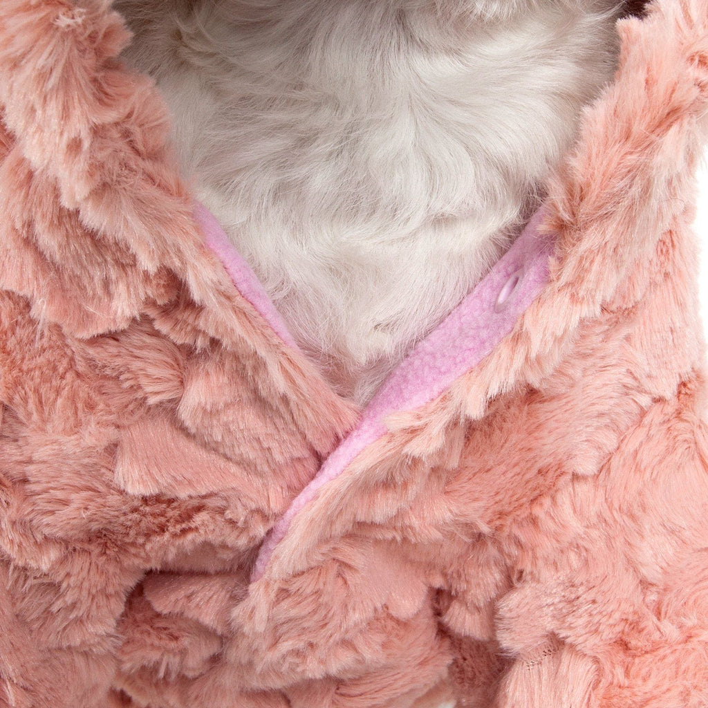 Pet Life ® 'Pink-Mink' Luxury Designer Dog Coat
