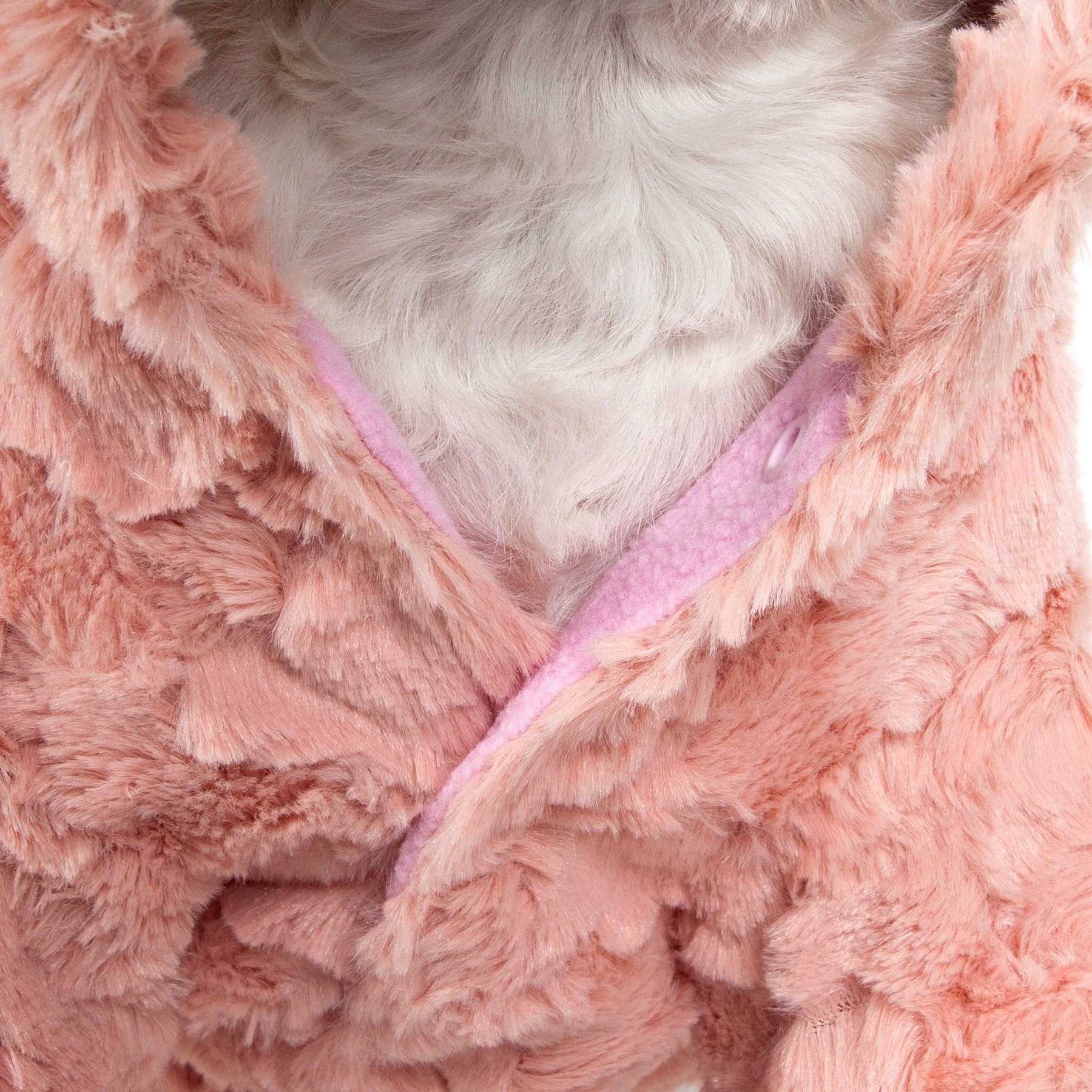 Pet Life ® 'Pink-Mink' Luxury Designer Dog Coat