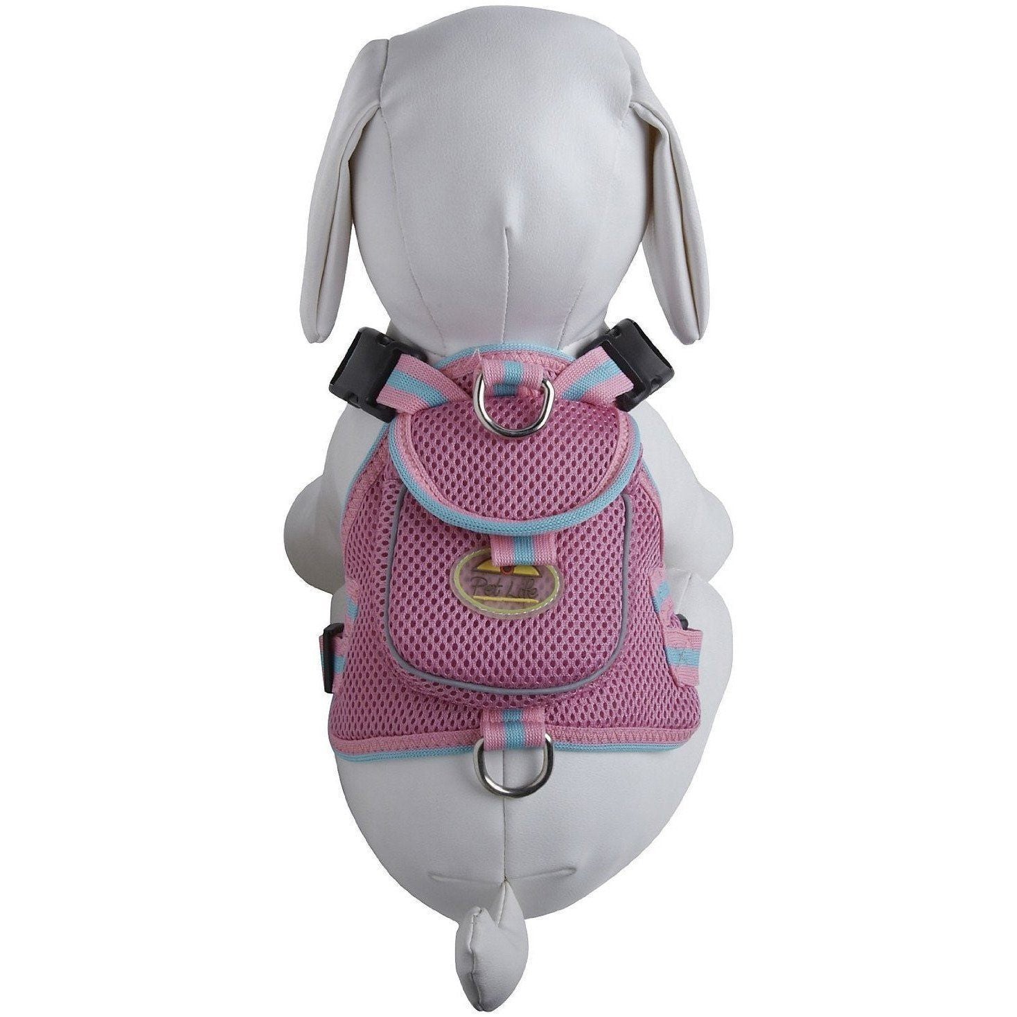 Pet Life ® 'Pocket Bark' Reflective Adjustable Fashion Pet Dog Harness w/ Hook-and-Loop Pouch and Dual Harness Rings