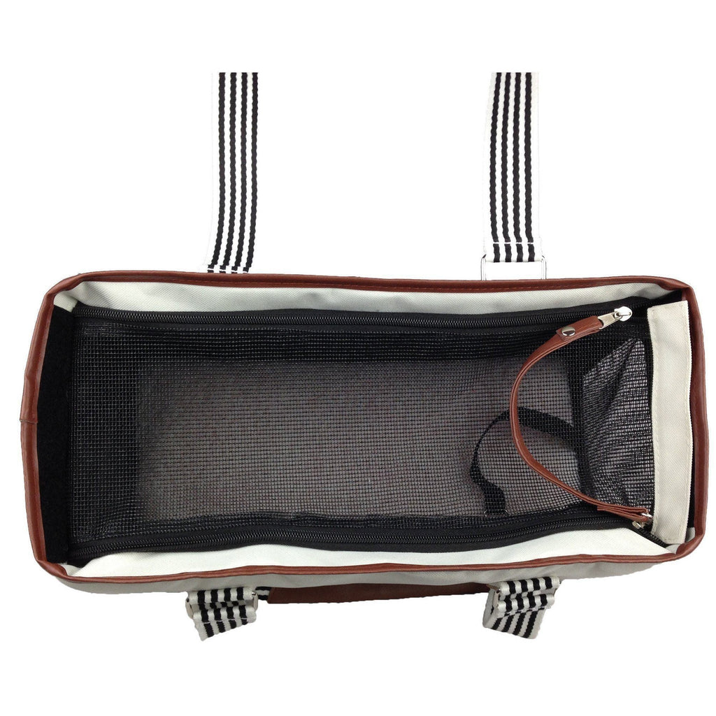 Yacht Polo Designer Travel Pet Carrier with Storage Pouch - Image 4