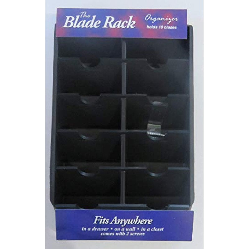 Phase One Blade Rack organizer holding clipper blades on a barber station