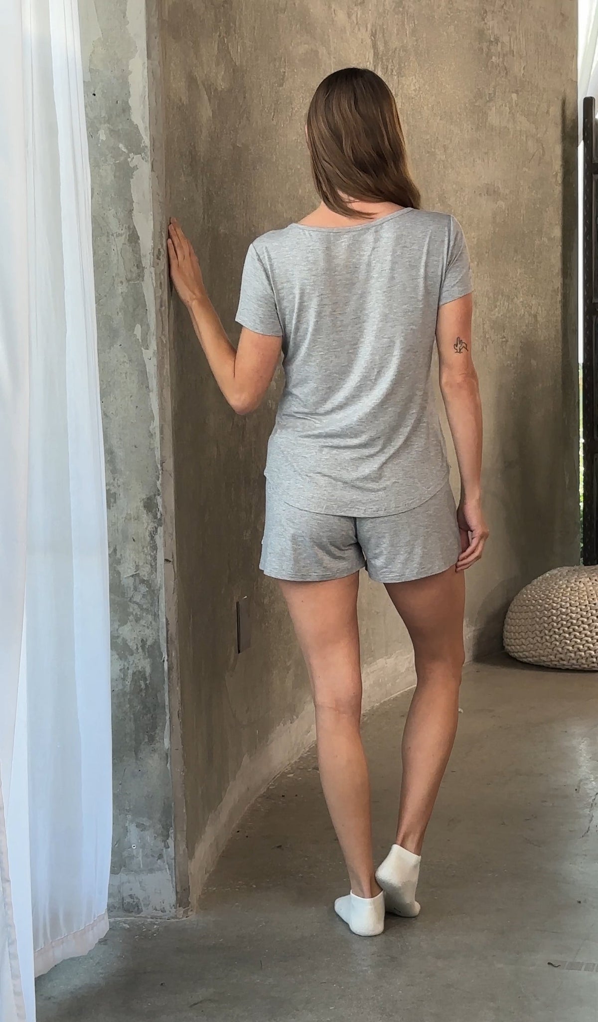 Women's Bamboo Lounge Set - Tee & Shorts
