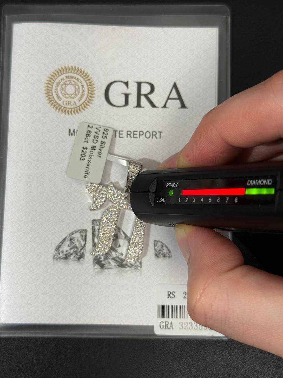 Moissanite Chai Pendant Solid 925 Sterling Silver Religious 2.6 TCW Unisex