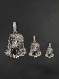 Moissanite Jesus Head Piece Pendant - Solid 925 Sterling Silver