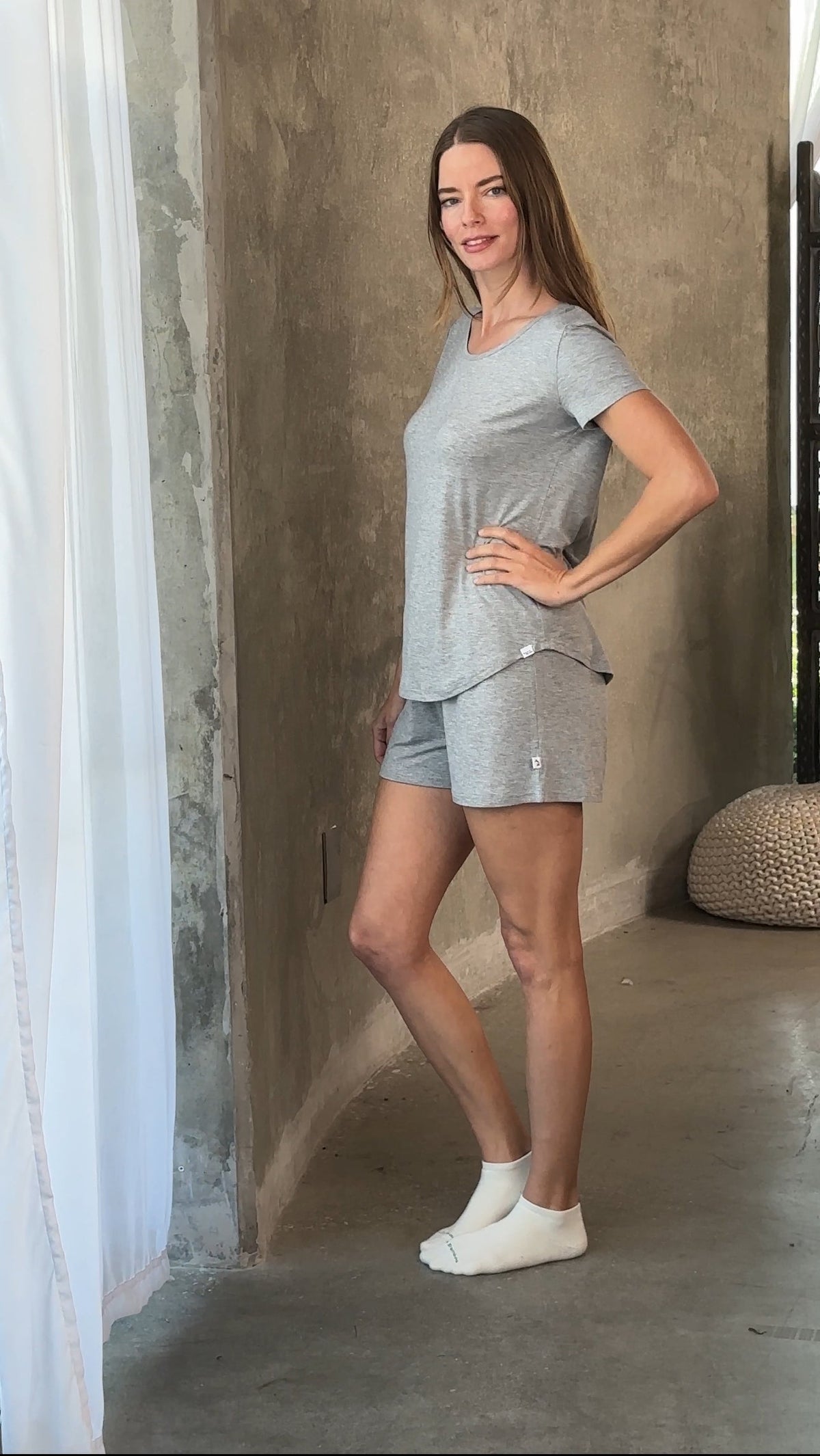 Women's Bamboo Lounge Set - Tee & Shorts