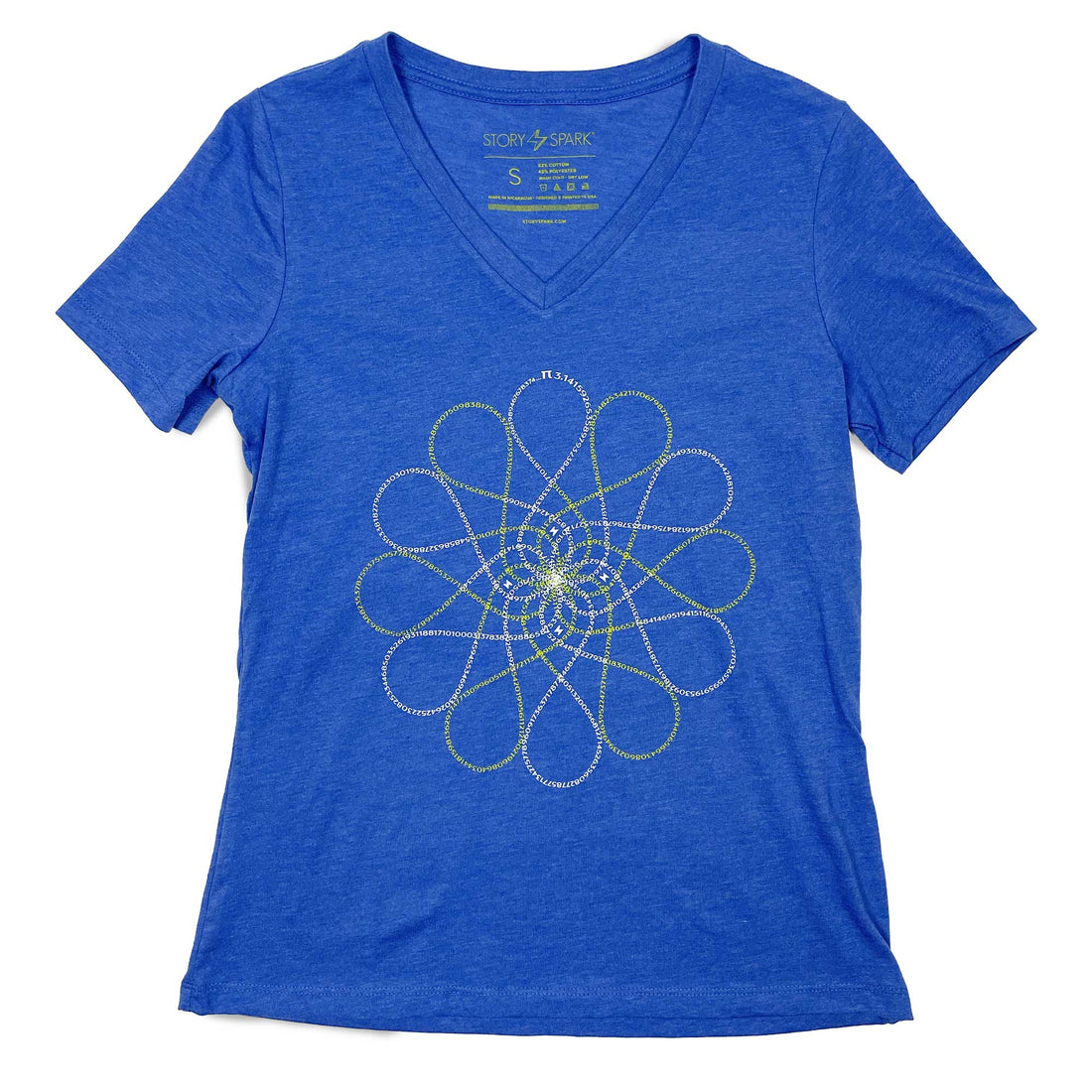 Women's Pi Math Graphic T-Shirt Heather Blue