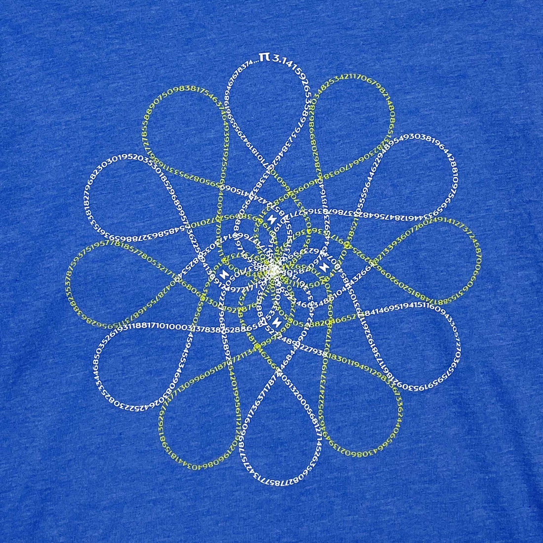 Women's Pi Math Graphic T-Shirt Heather Blue
