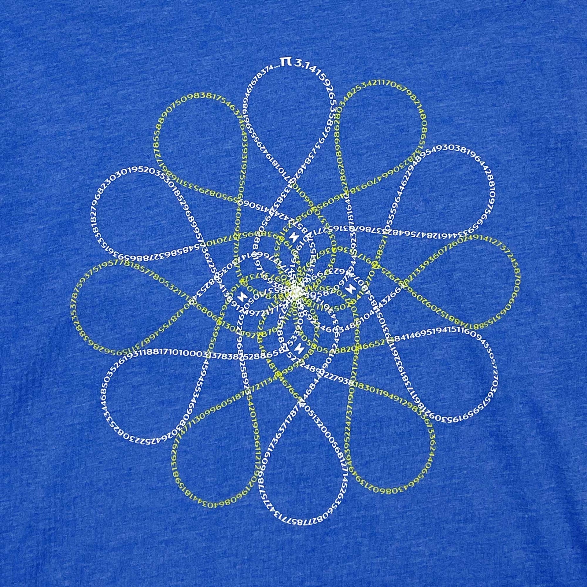Women's Pi Math Graphic T-Shirt Heather Blue