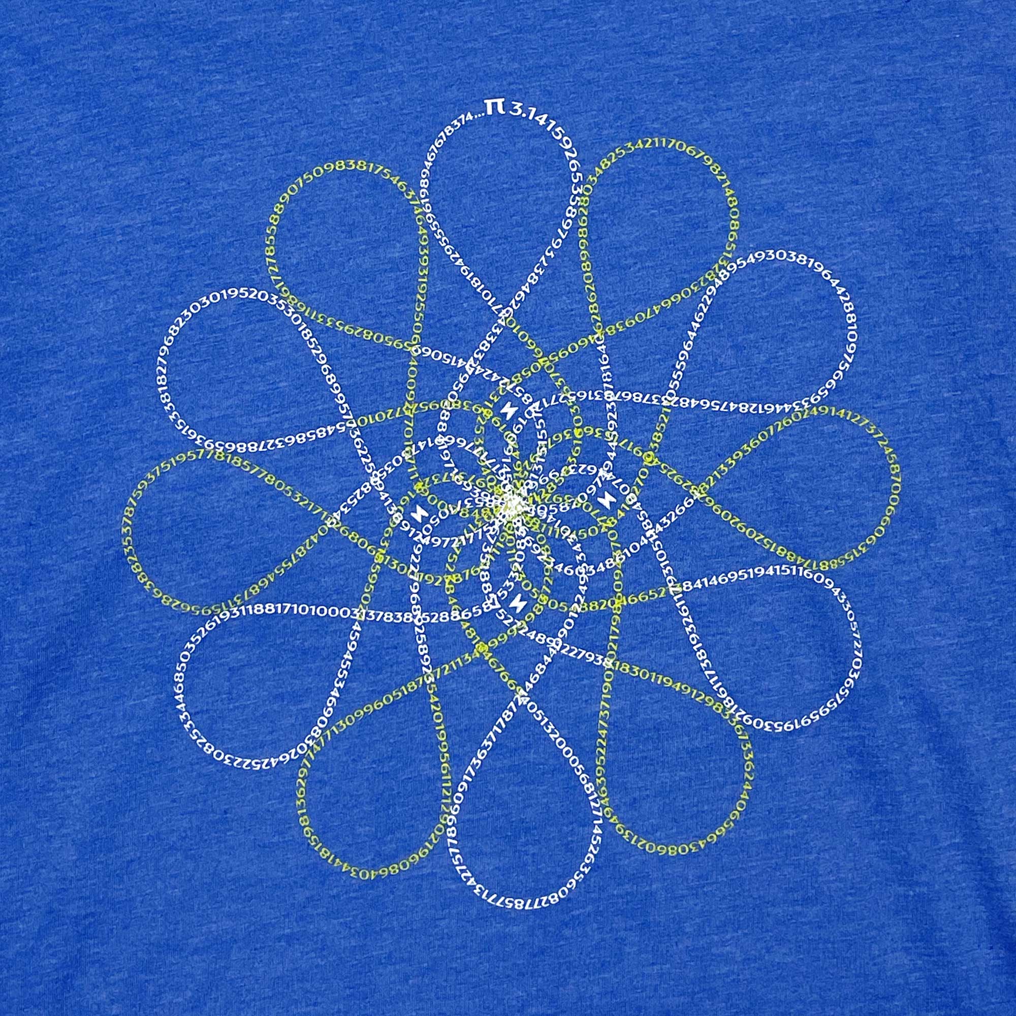 Women's Pi Math Graphic T-Shirt Heather Blue