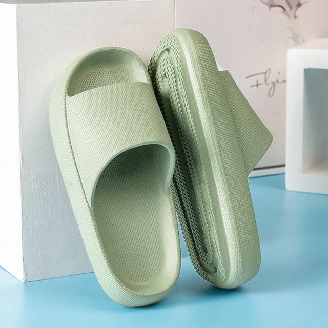 Cloud Pillow Slides: Ultra-Soft EVA Non-Slip Shower Slippers