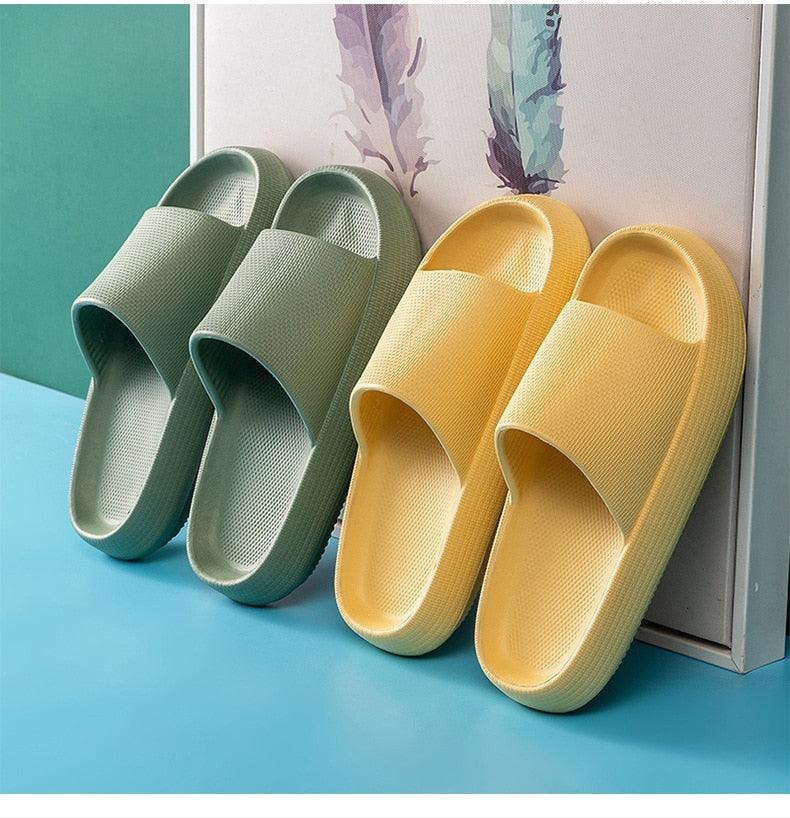 Cloud Pillow Slides: Ultra-Soft EVA Non-Slip Shower Slippers