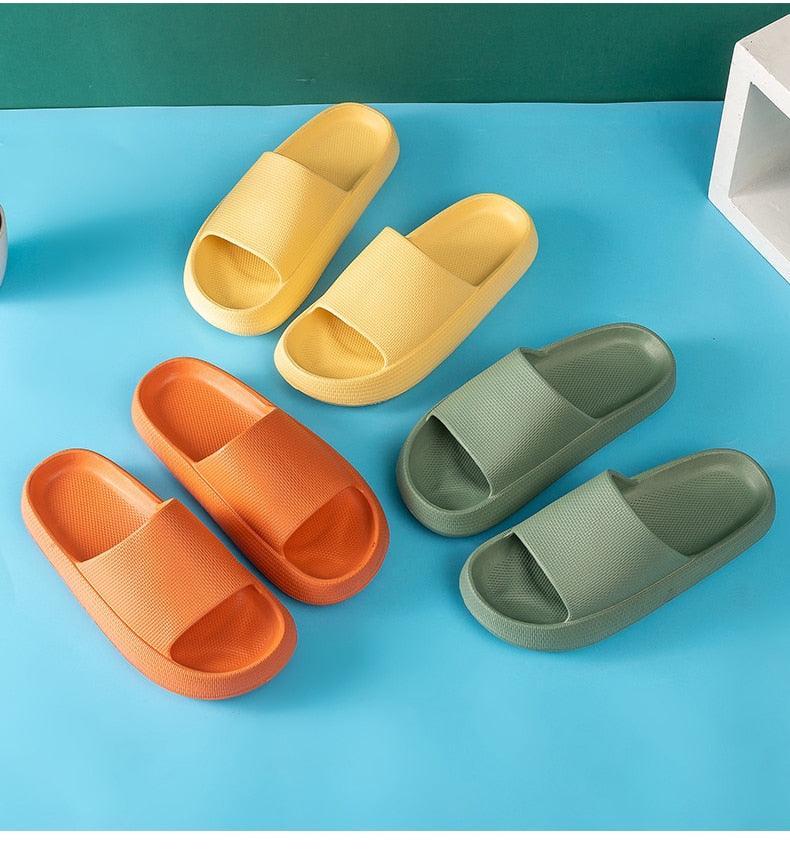 Cloud Pillow Slides: Ultra-Soft EVA Non-Slip Shower Slippers