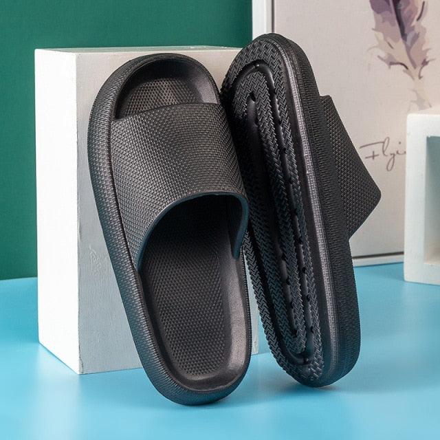 Cloud Pillow Slides: Ultra-Soft EVA Non-Slip Shower Slippers