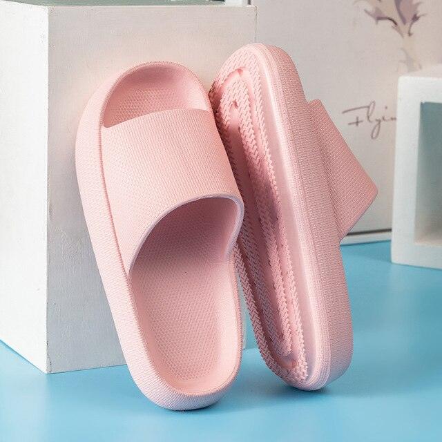 Cloud Pillow Slides: Ultra-Soft EVA Non-Slip Shower Slippers