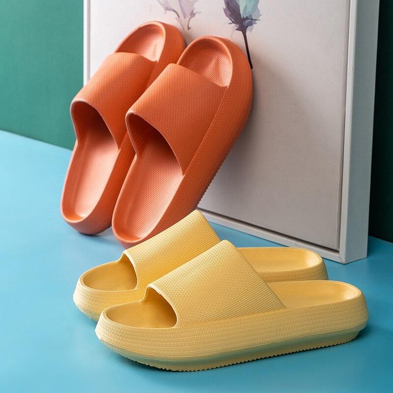 Cloud Pillow Slides: Ultra-Soft EVA Non-Slip Shower Slippers