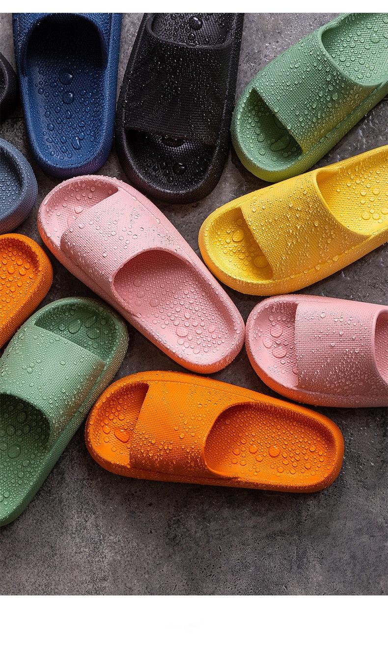 Cloud Pillow Slides: Ultra-Soft EVA Non-Slip Shower Slippers