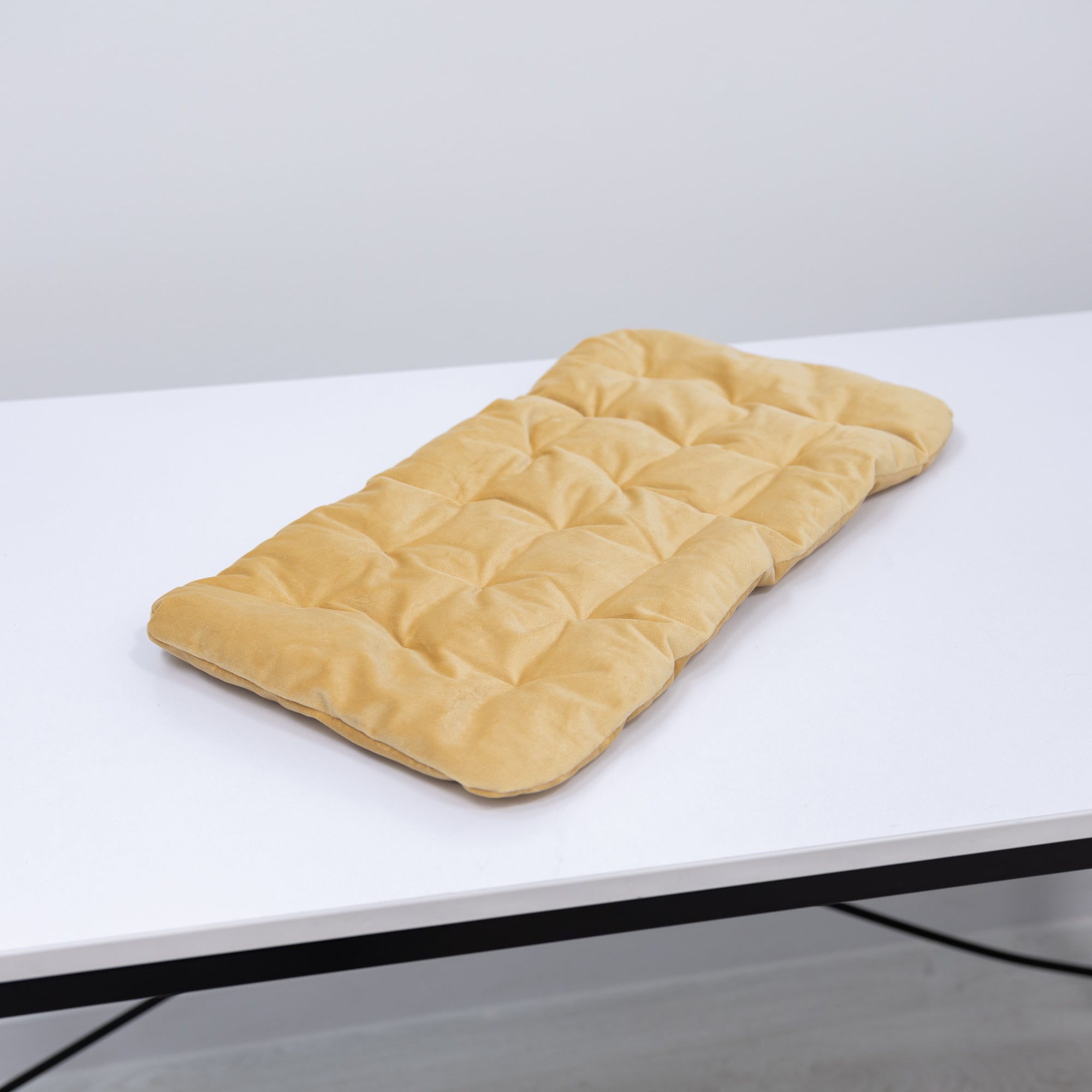 Yellow Sleeping Cat Pillow for Cats and Feline Comfort