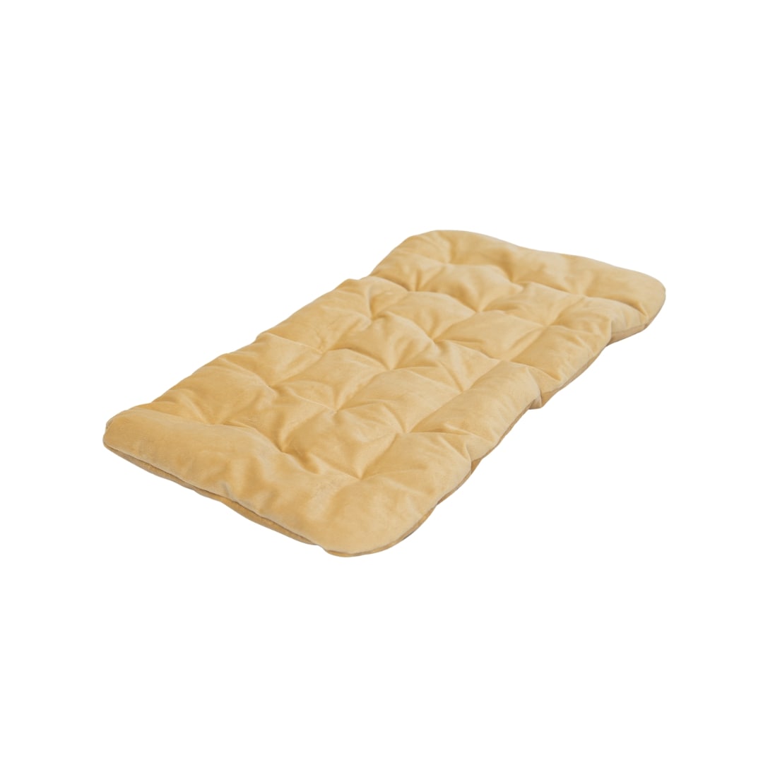 A plush yellow sleeping pillow for cats by Enjoy The Wood