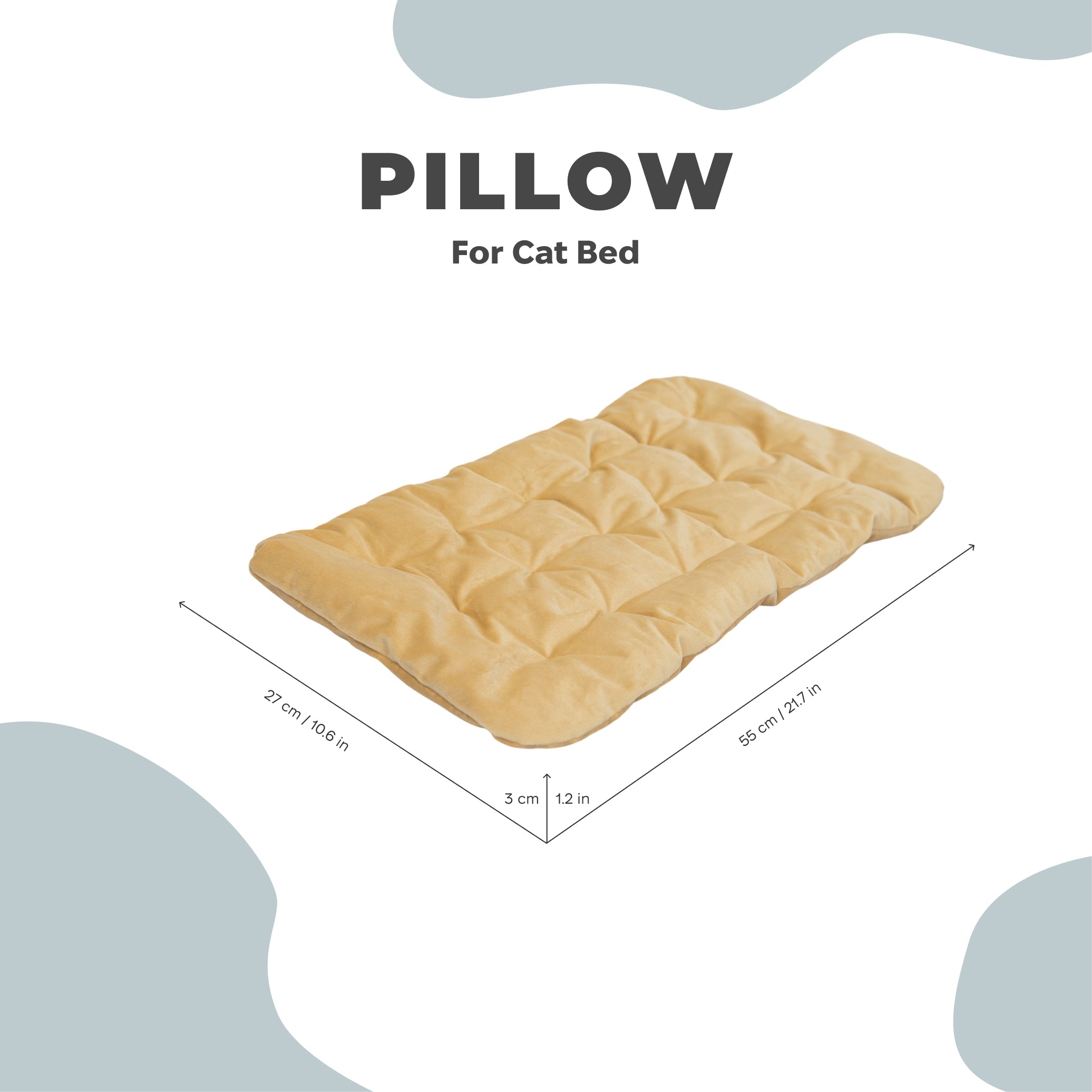 Yellow Sleeping Cat Pillow for Cats and Feline Comfort