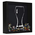 Pilsner Glass Beer Cap Shadow Box
