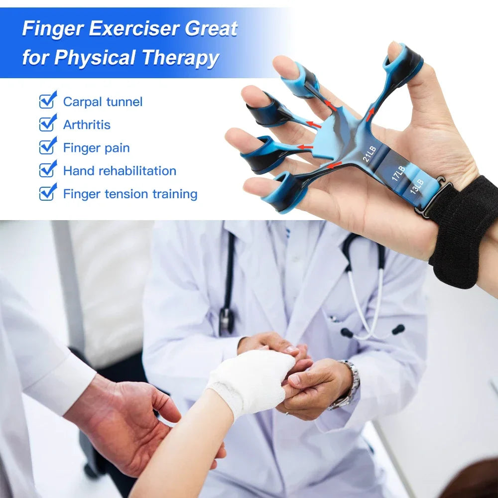 GripPro™ Finger Gripper Exerciser – Adjustable Resistance & Hand Strength