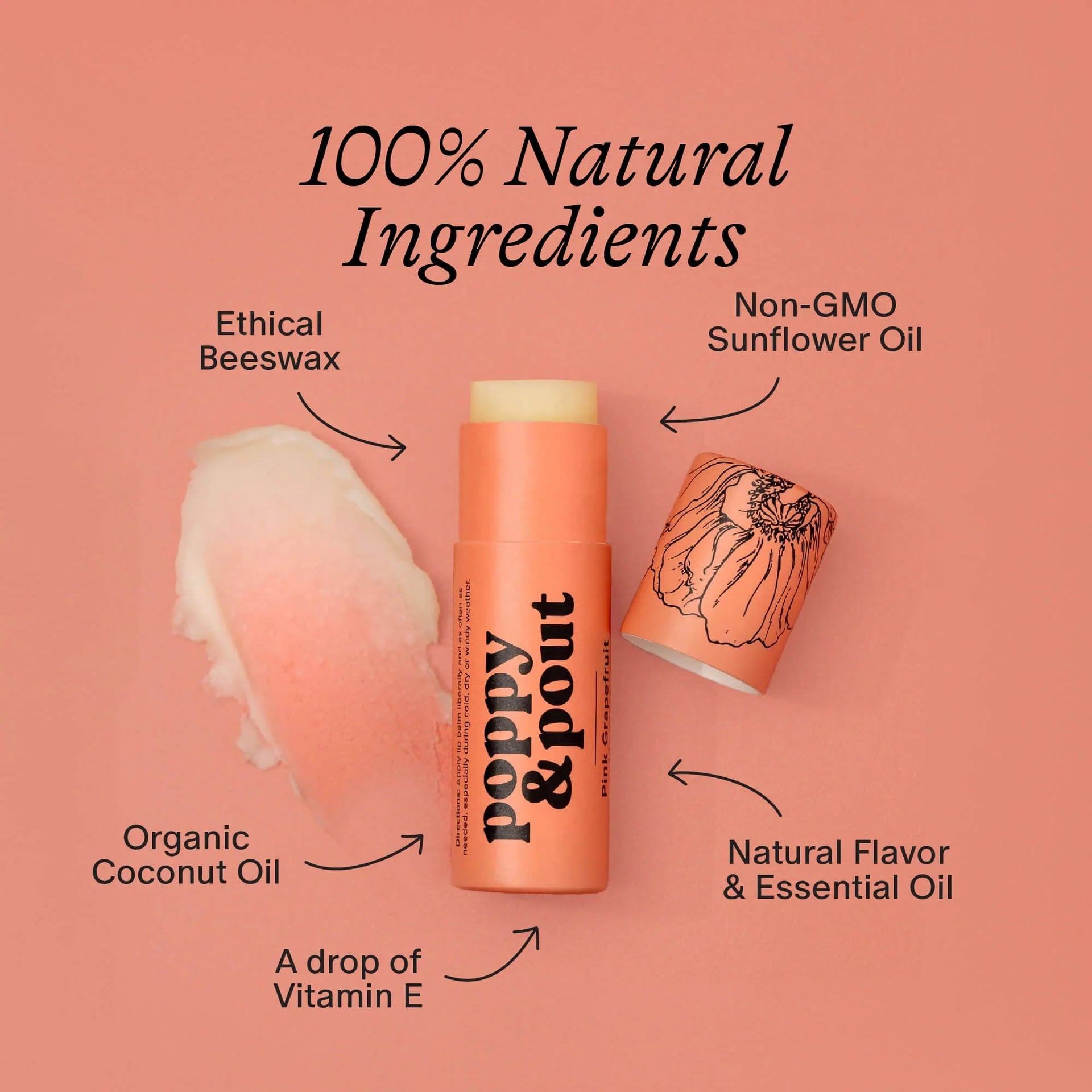Lip Balm, Pink Grapefruit