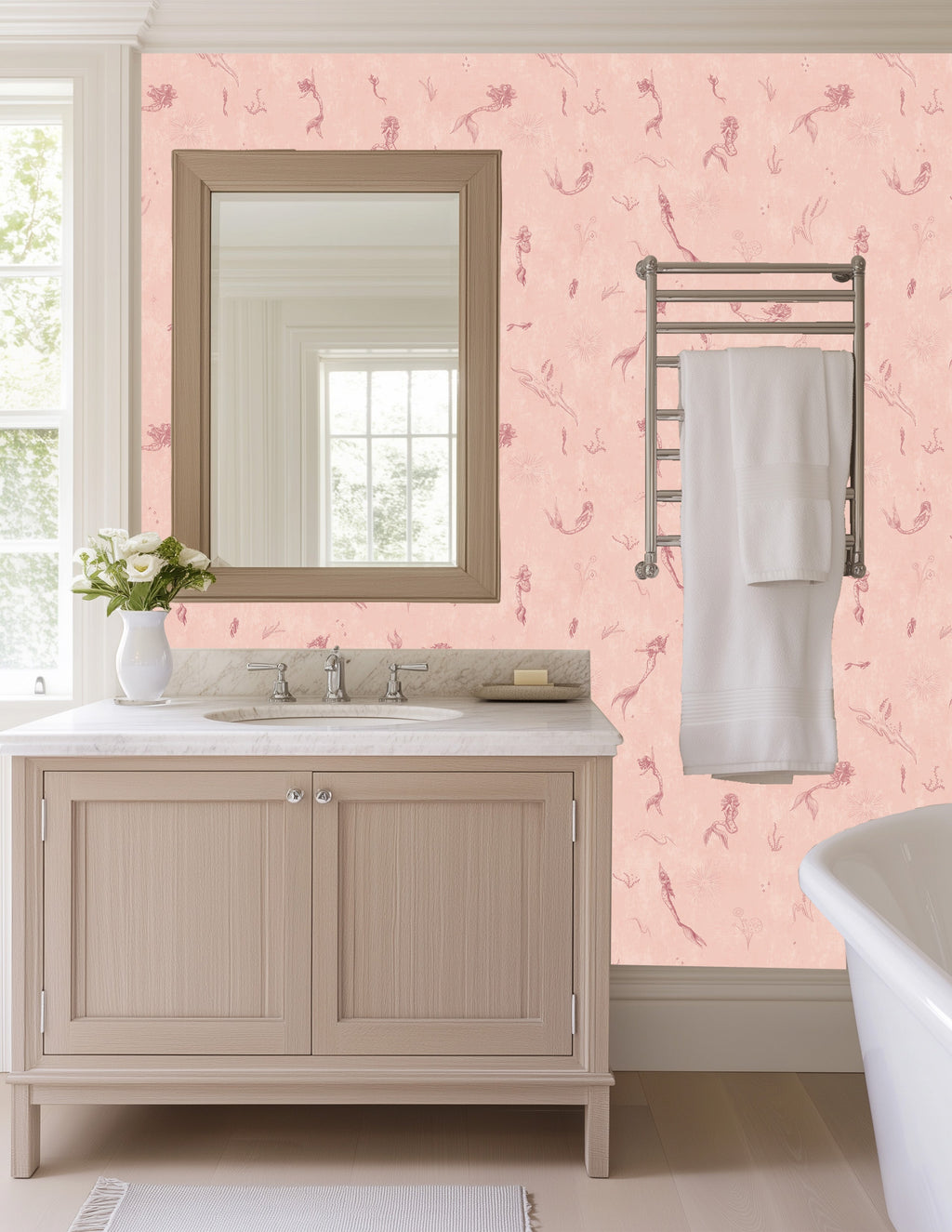 Aquatta Wallpaper by Naturally Antique