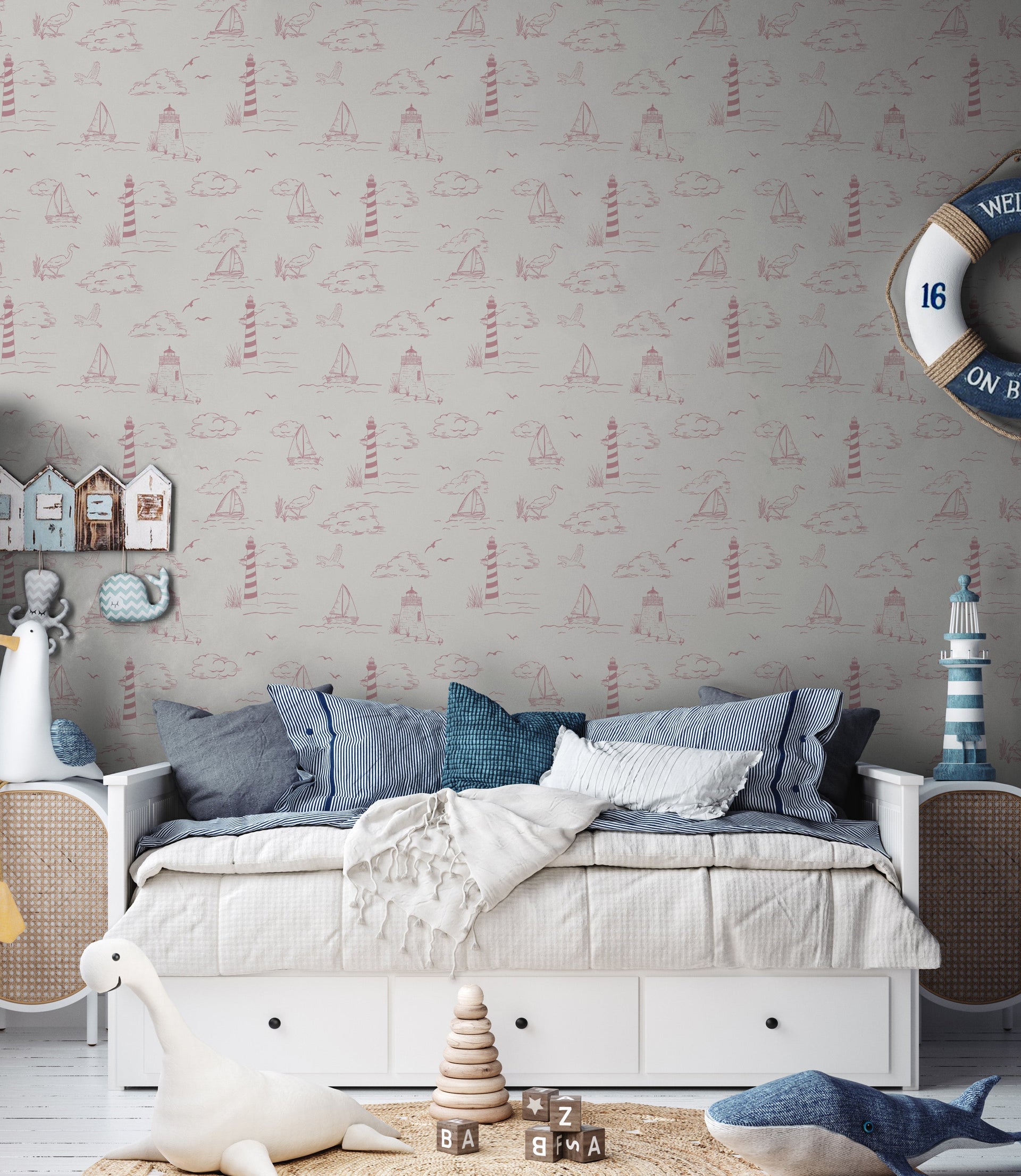 Brant Coastal Wallpaper - Traditional Nautical Design