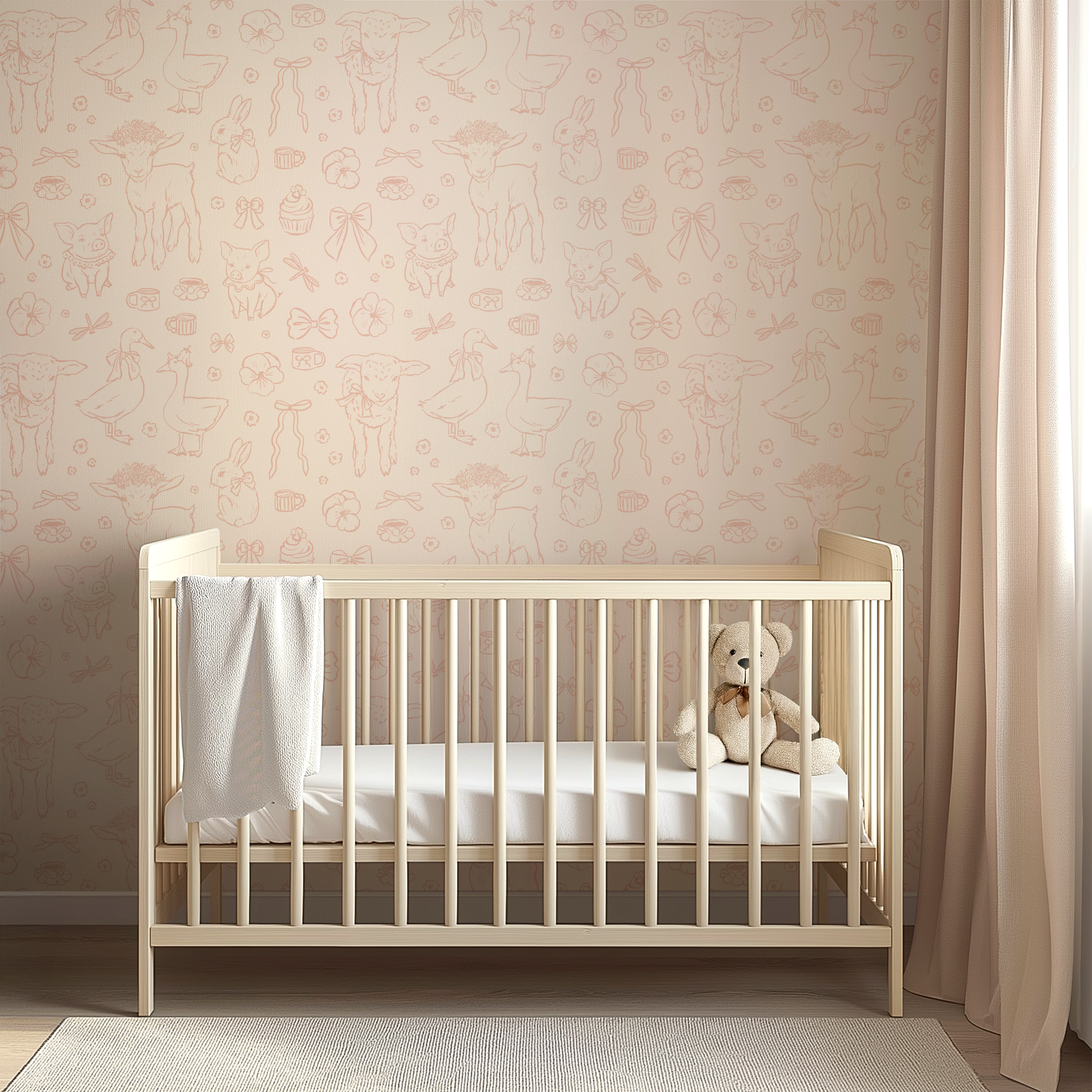 Charlotte Removable Peel and Stick Wallpaper for Home Decor