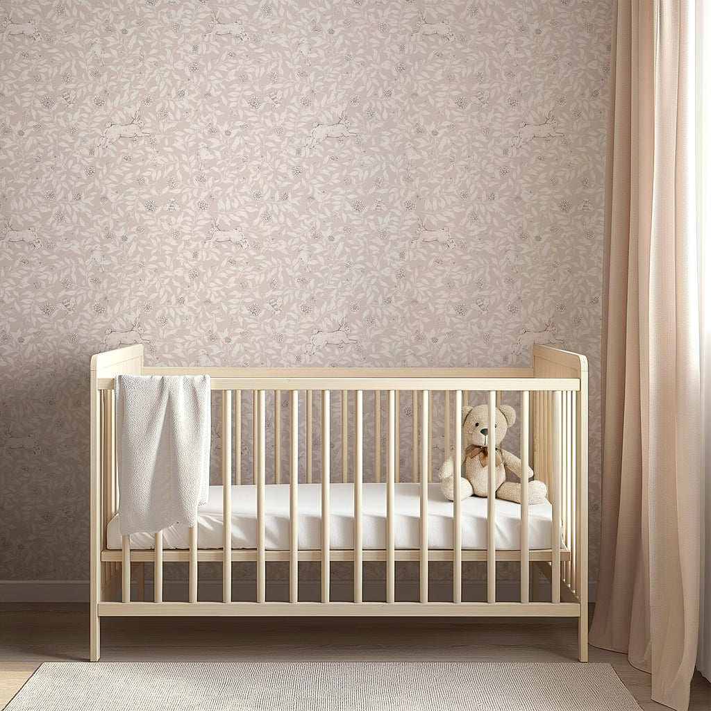 Afton Floral Removable Wallpaper in Cream, Terracotta & Blue