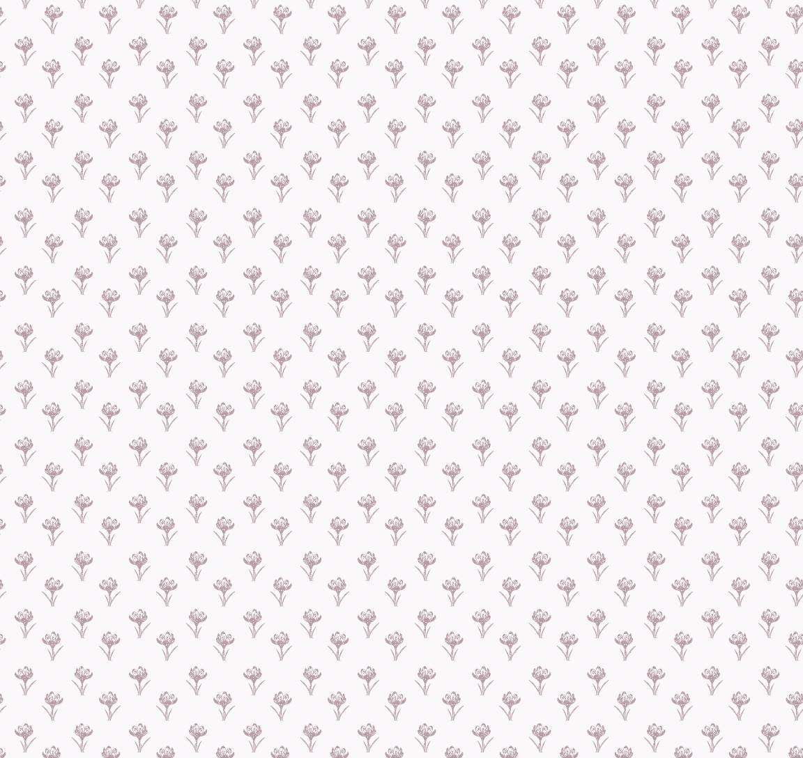 Anita Floral Wallpaper in White and Sage-Green Minimalist