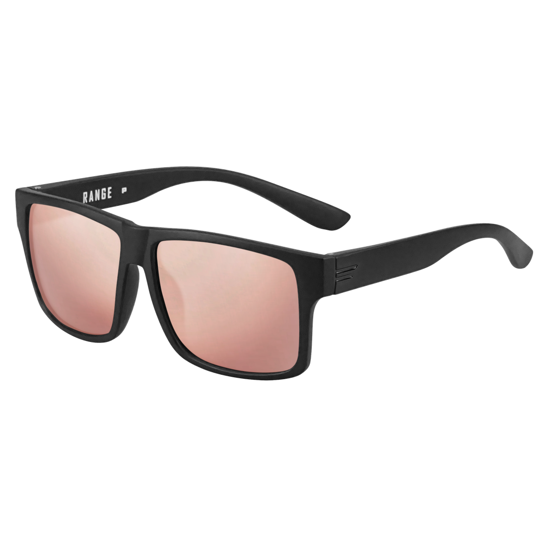 Pink mirrored polarized sunglasses for kids with durable frame