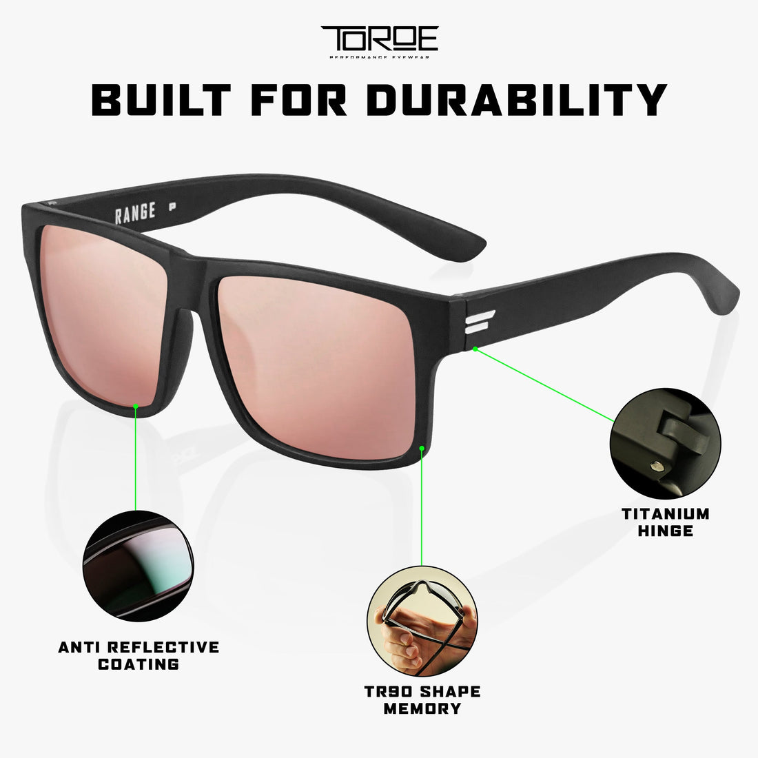 Range Limited Edition Pink Polarized Kids Sunglasses