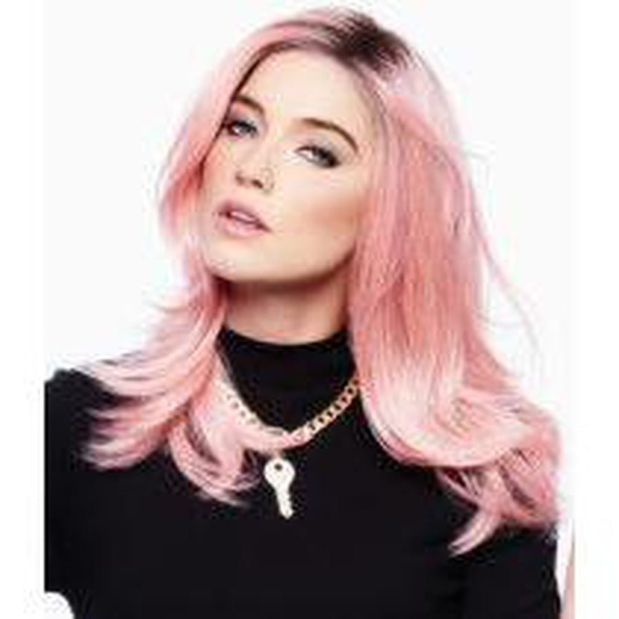 Pinky Promise Fantasy Wig - Vibrant Synthetic Cosplay Hair