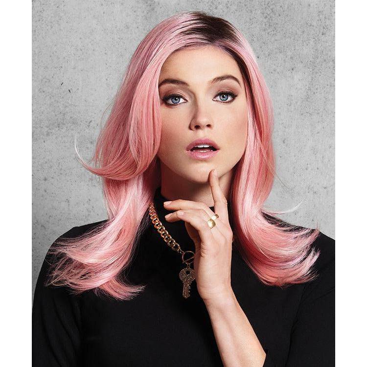 Pinky Promise Fantasy Wig with vibrant colors for cosplay or fashion styling.
