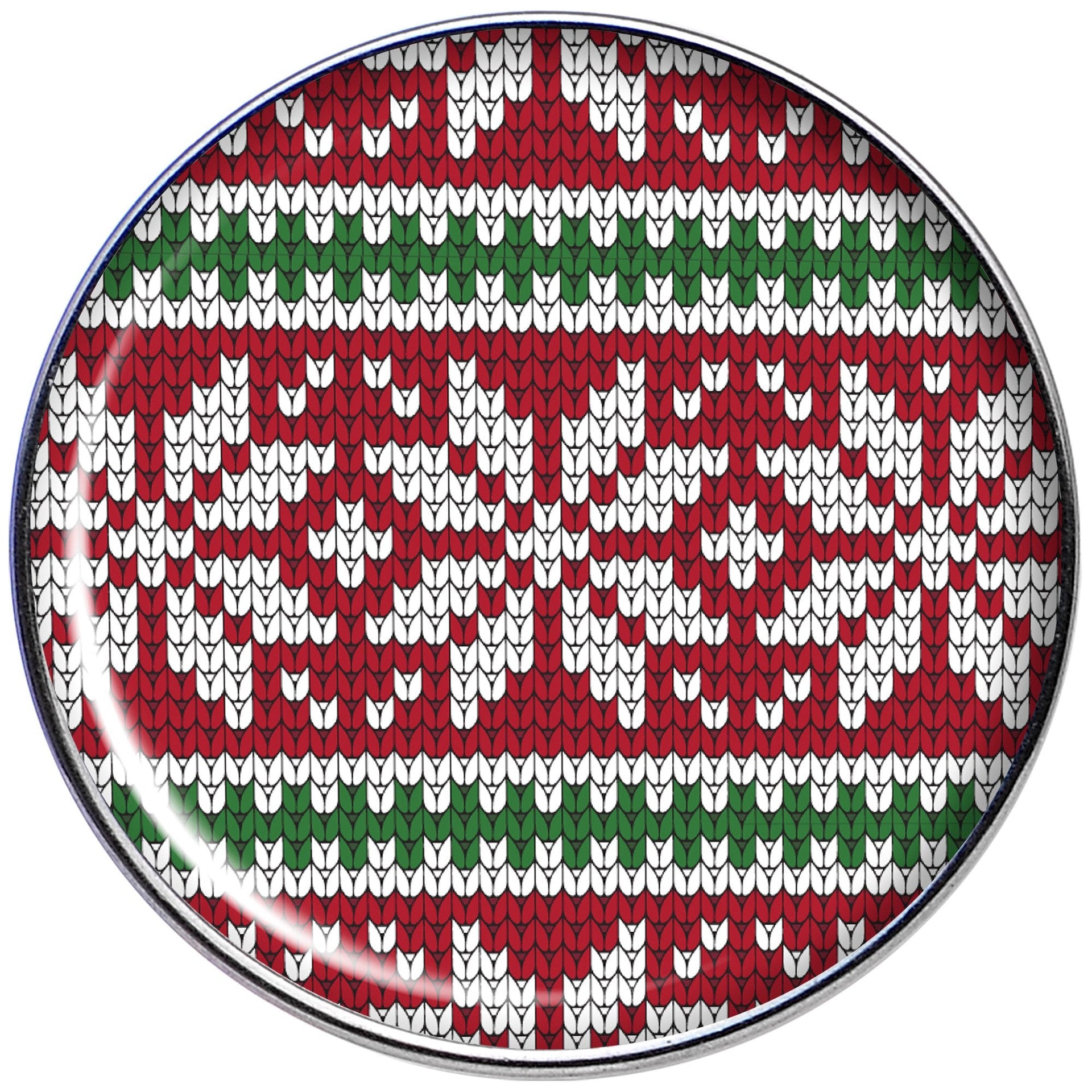 16G 1/4 Red Green Christmas Sweater Tragus Cartilage Earring