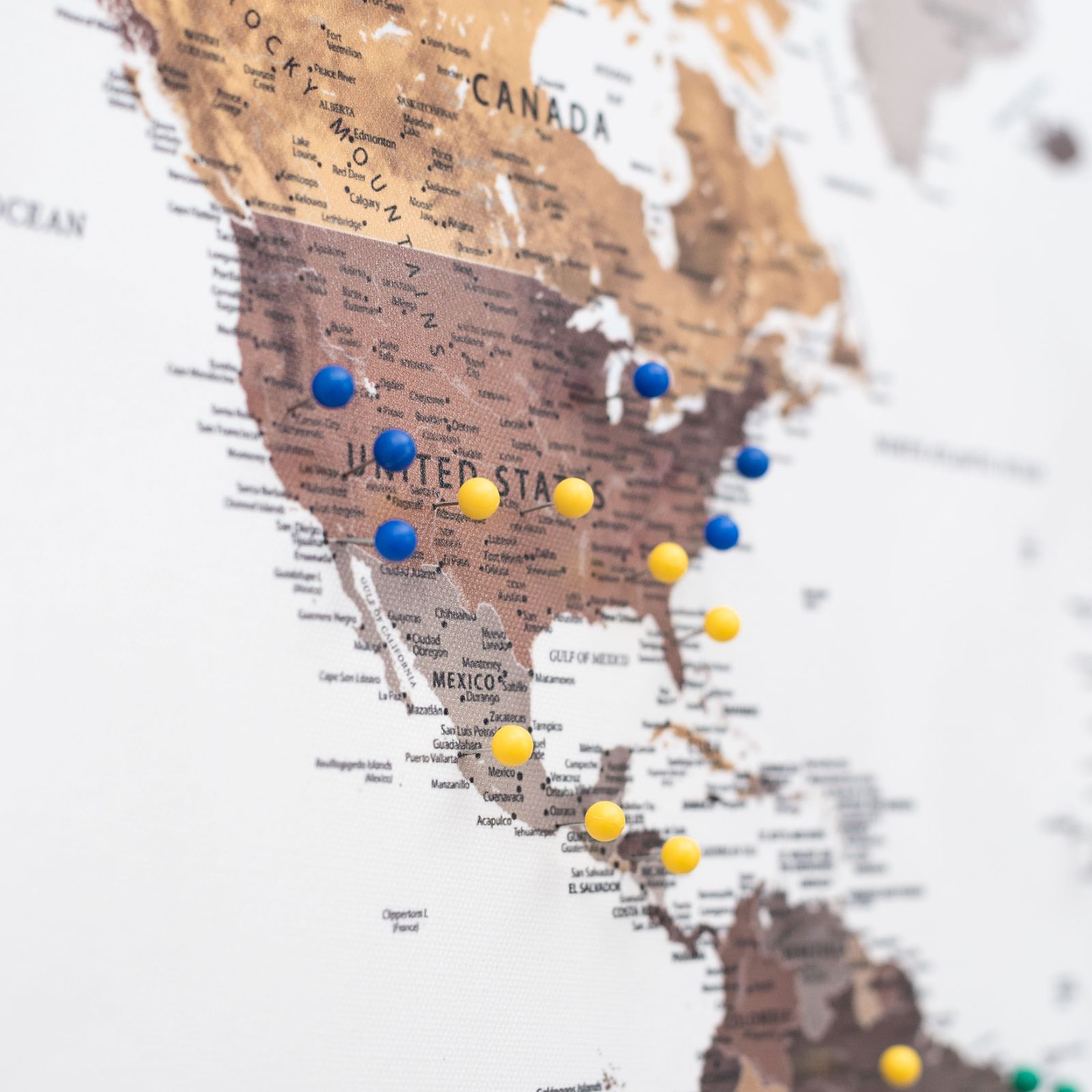 Multi-Color Decorative Map Push Pins for Travel Planning & Decor