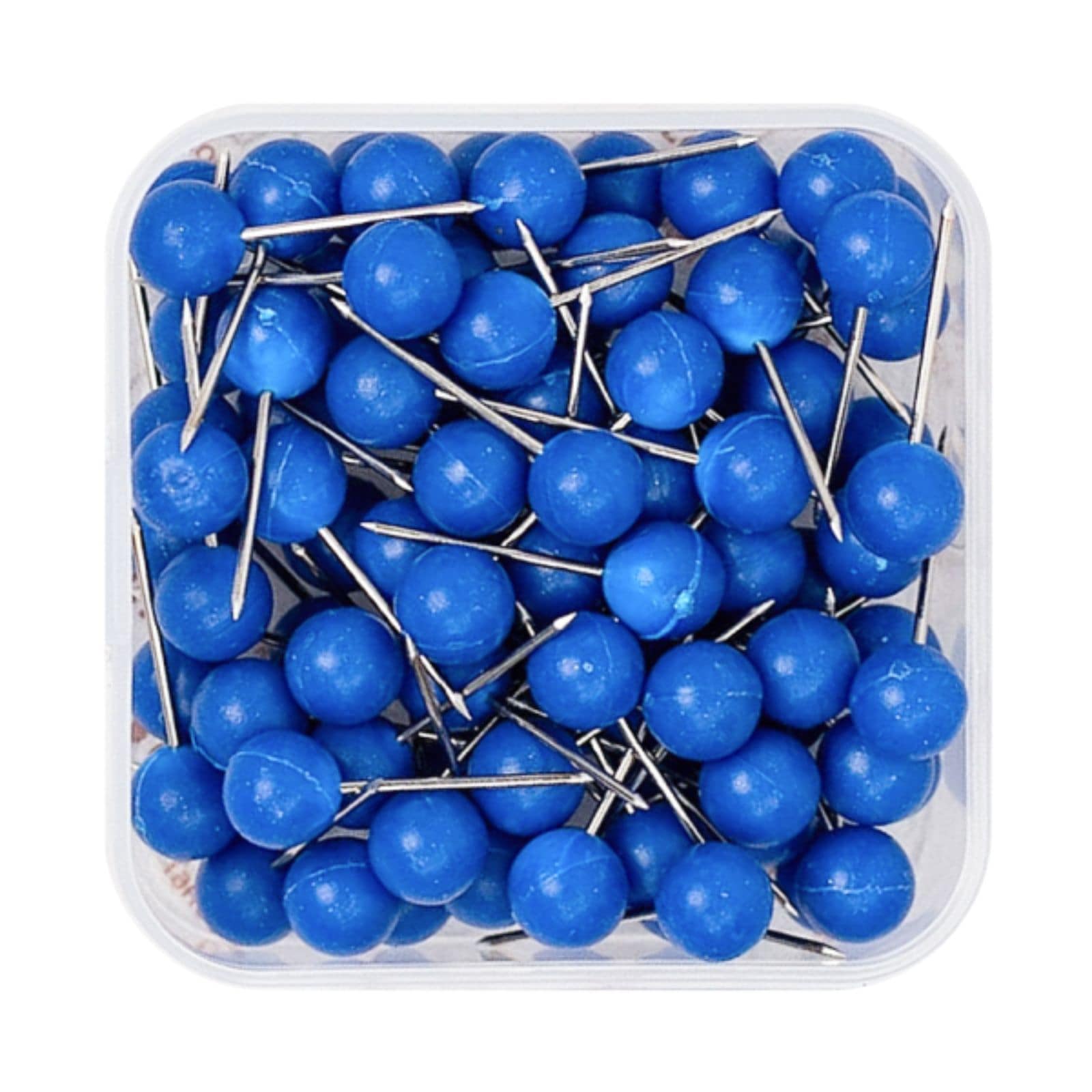 Blue Canvas Push Pins for Travel Maps and Wall Decor