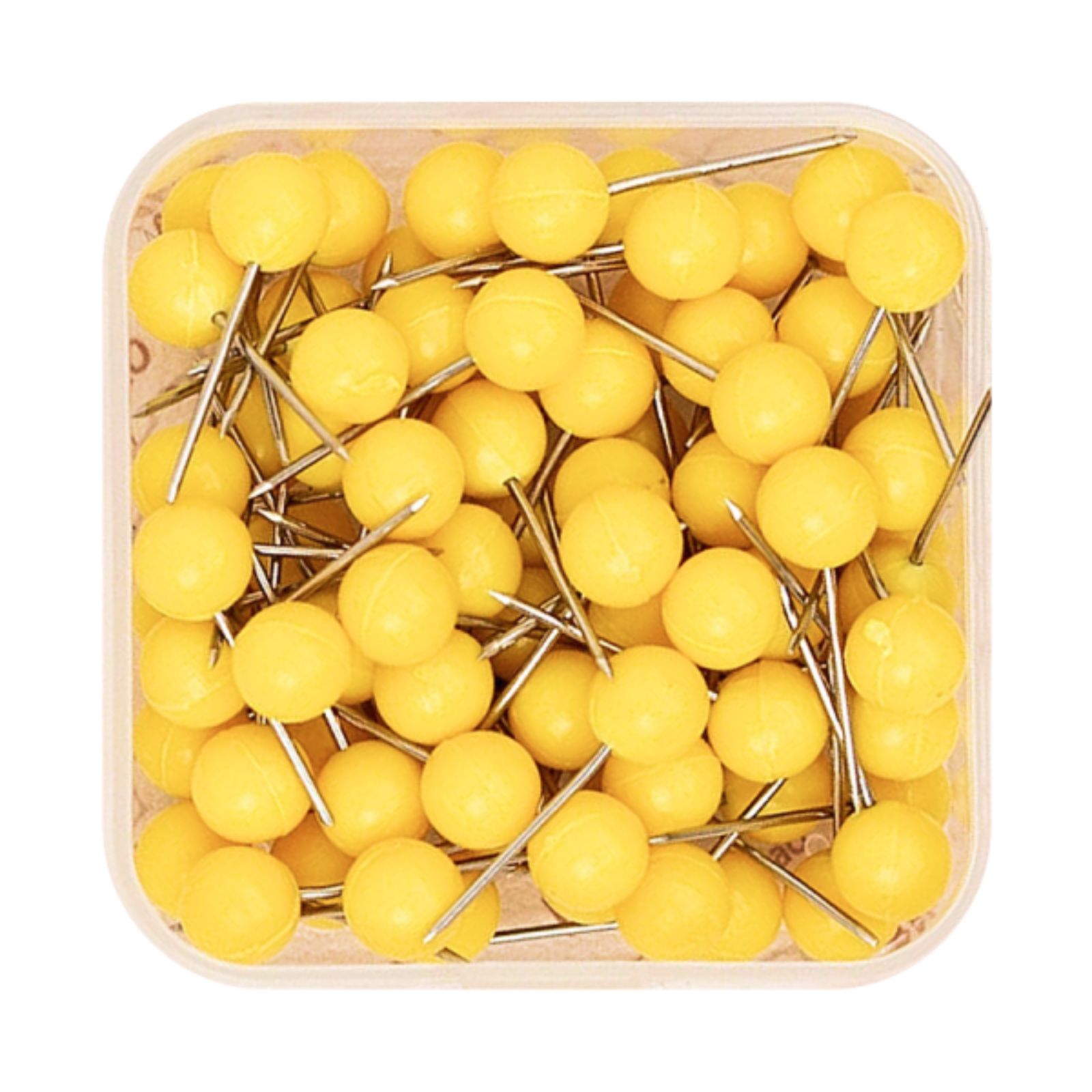 Yellow Canvas Push Pins for Decorative World Travel Maps