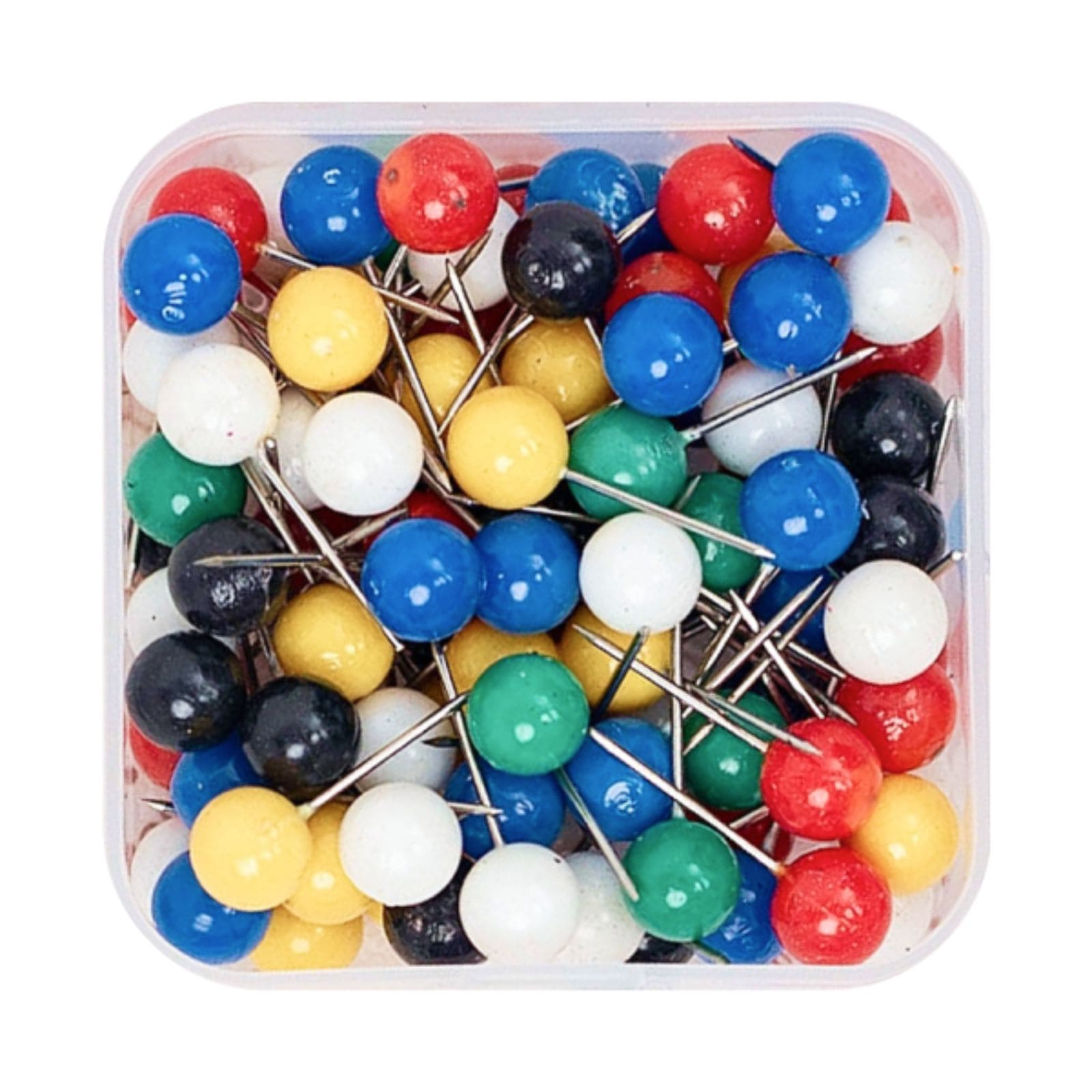 Colorful Multi-Color Travel Map Push Pins for Adventure Tracking