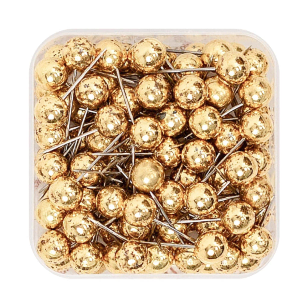 Premium Gold Canvas Push Pins for Travel Maps