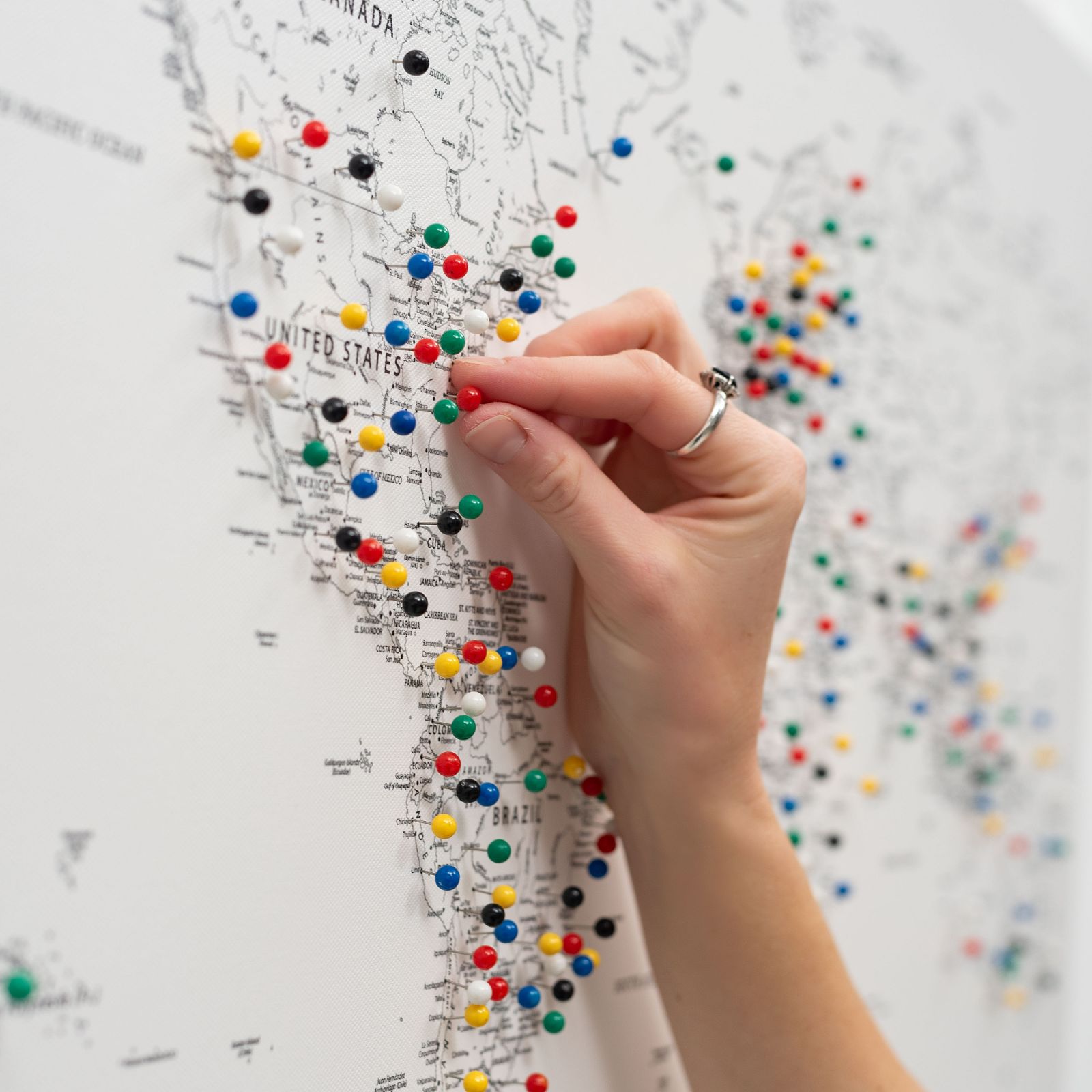 Multi-Color Decorative Map Push Pins for Travel Planning & Decor