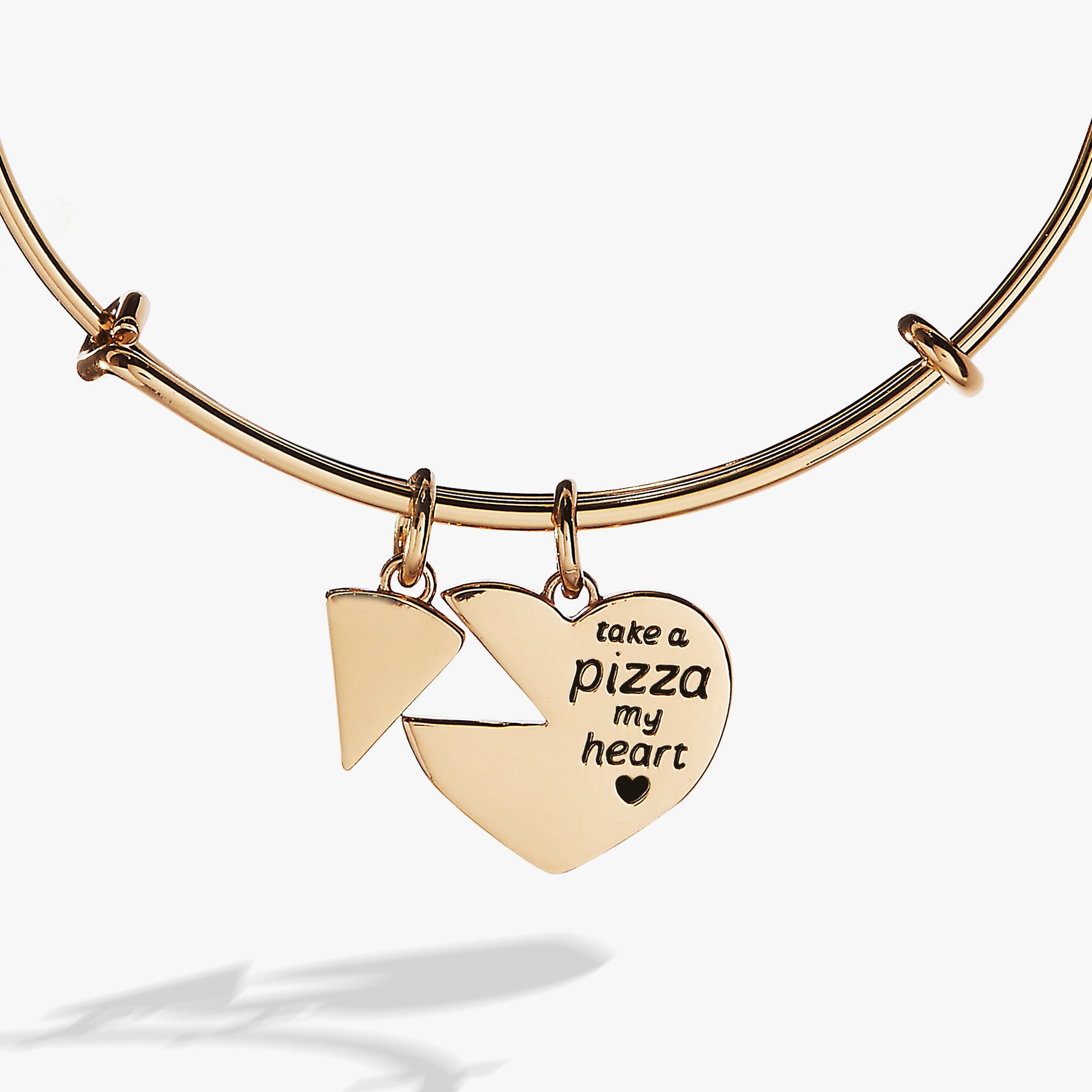 Pizza Lover Multi-Charm Expandable Bangle Bracelet