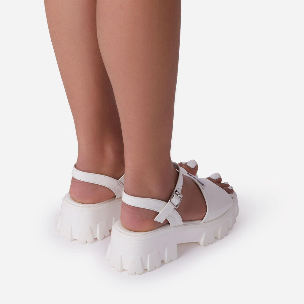 Women’s Platform Buckle Sandals Casual Open Toe Ankle Strap Shoes