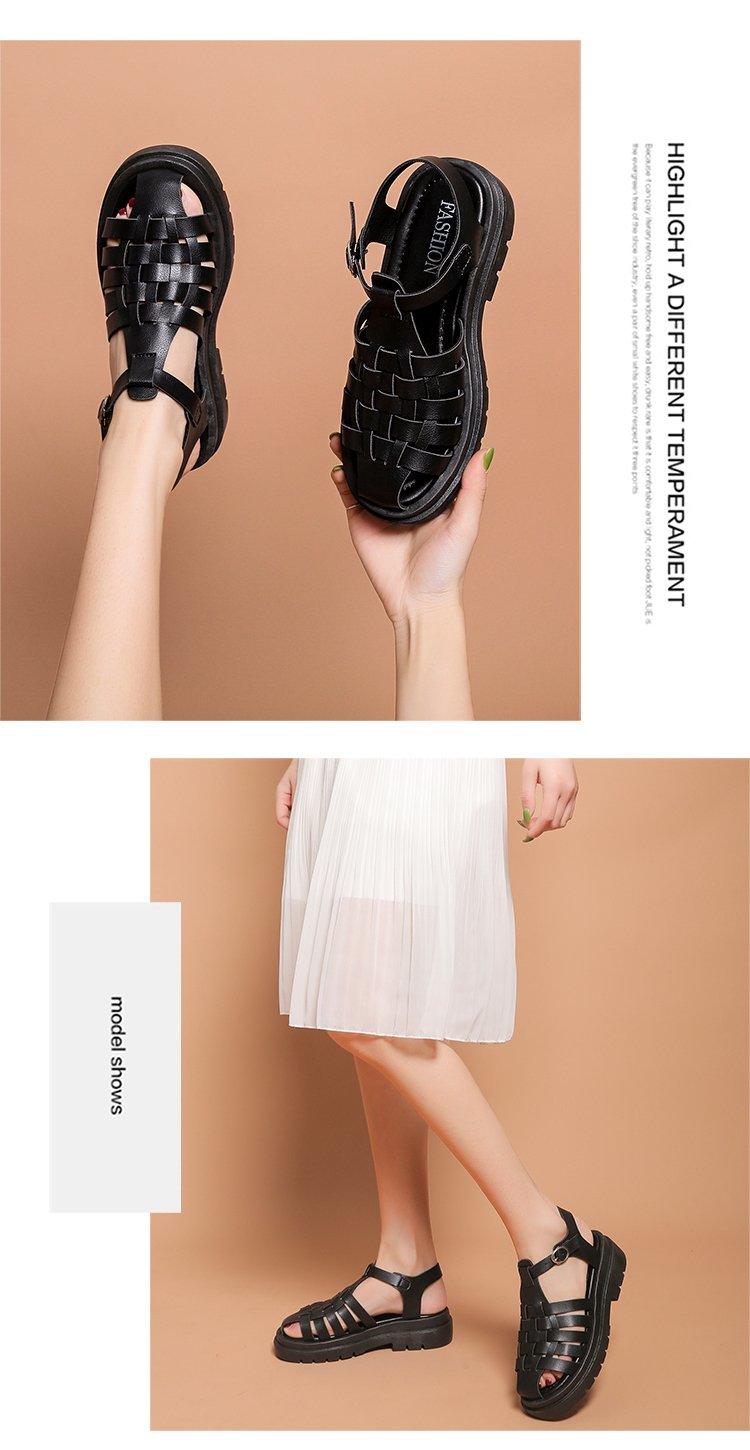 Women’s Platform Buckle Sandals Casual Open Toe Ankle Strap Shoes
