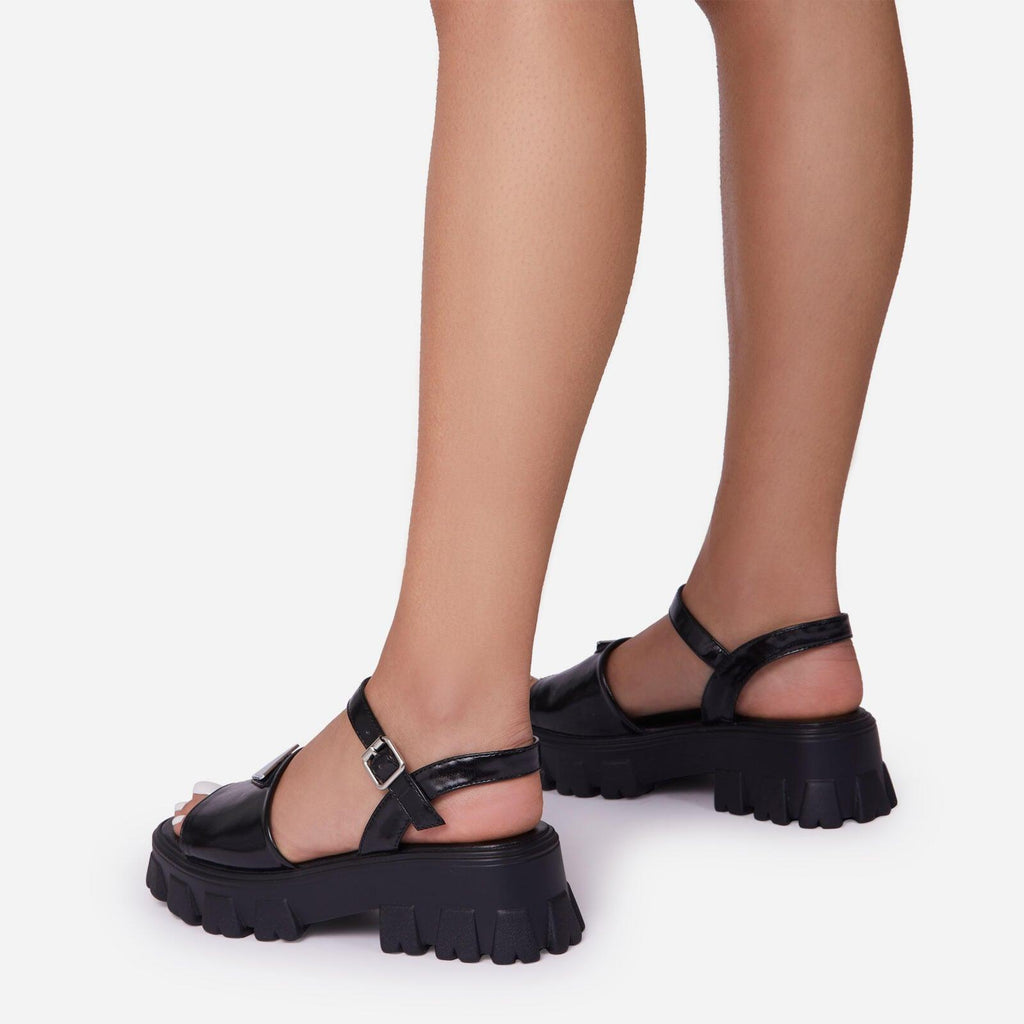 Women’s Platform Buckle Sandals Casual Open Toe Ankle Strap Shoes