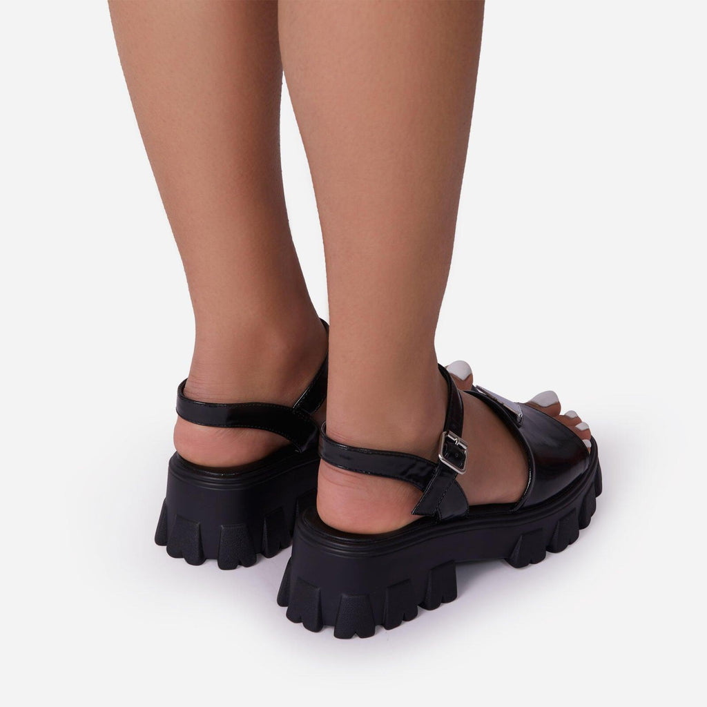 Women’s Platform Buckle Sandals Casual Open Toe Ankle Strap Shoes
