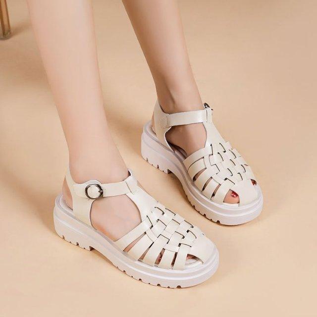 Women’s Platform Buckle Sandals Casual Open Toe Ankle Strap Shoes