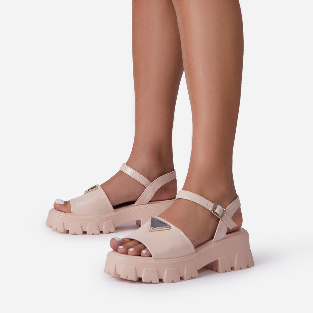 Women’s Platform Buckle Sandals Casual Open Toe Ankle Strap Shoes