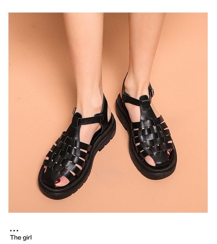 Women’s Platform Buckle Sandals Casual Open Toe Ankle Strap Shoes